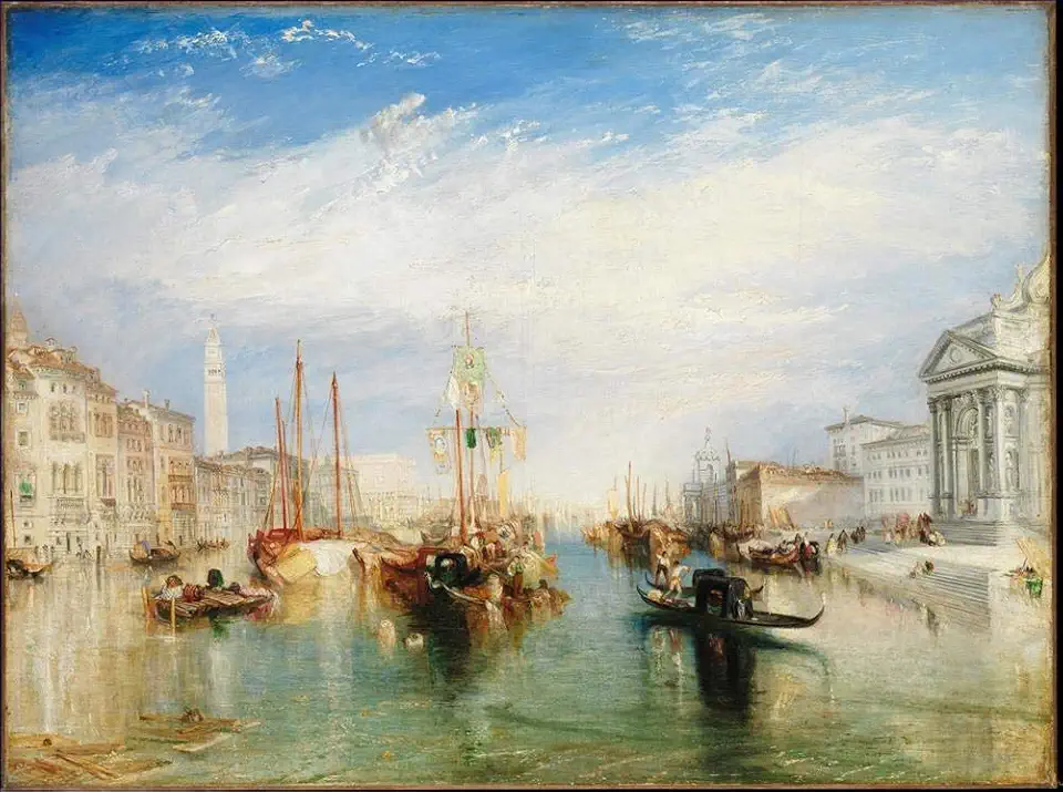 Toperfect 11 Paintings The Grand Canal Venice Romantic Turner cityscape city scenes Oil Art on Canvas - Famous Artworks -Size04, $50-$2000 Hand Painted by Art Academies' Teachers