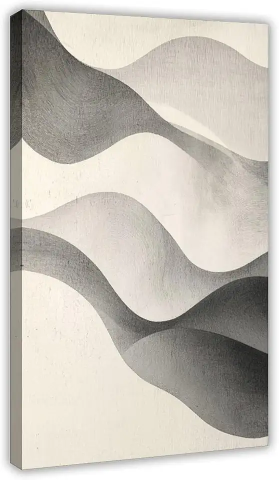 ZMLIS Abstract Zen Ink Flow Art – Modern Japanese Style Wall Decor for Bedroom Or Office Canvas Poster Wall Art Decor Print Picture Paintings for Living Room Bedroom Decoration 20x30inch(50x75cm)