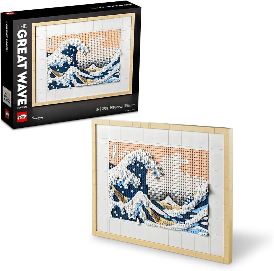 Sponsored Ad - LEGO Art Hokusai The Great Wave Framed Japanese Wall Art Building Set - Unique Wall Decor for Home, Room, or Office - Fun Activity for Adults, Ages 18+ - Gift for Men and Women - 31208