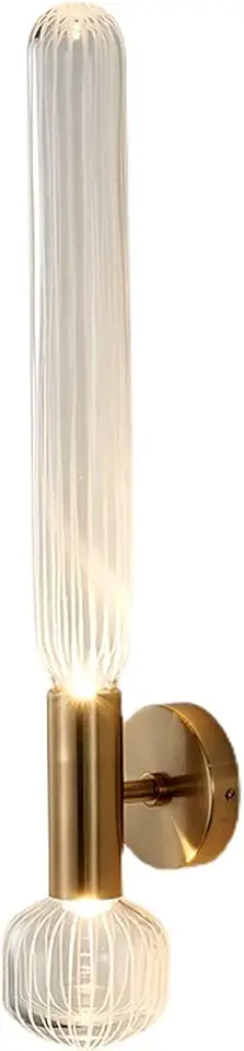 Wall Sconces for Bedroom Simple Lamp Glass Light Art Design Fixture with On Off Switch Bedroom Bedside Aisle