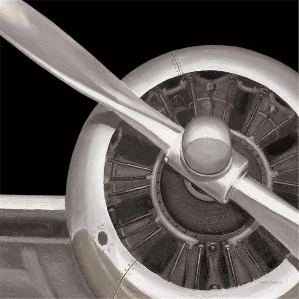 Giant Art 84x84 Travel by air III Fine Art Giant Canvas Print in Multi-Color