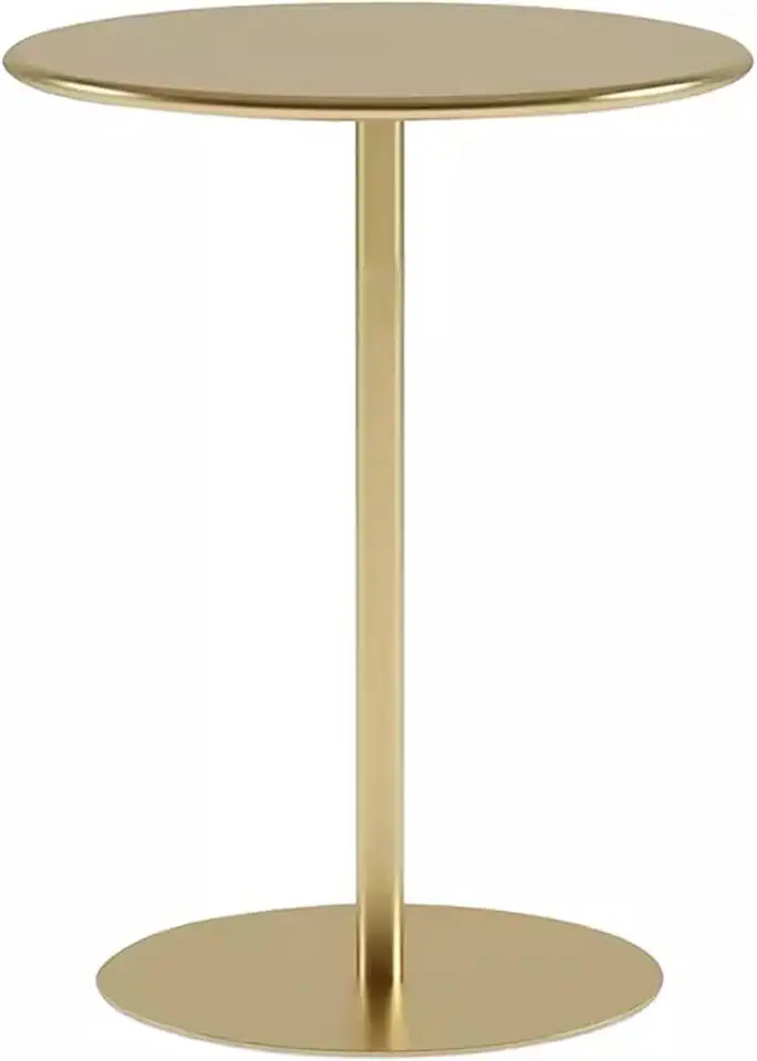 Round Cocktail Bar Table Gold Small Side Table High Top End Table with Metal Base, Sofa Bedside Table Kitchen Dining Table Coffee Table (Size : 60x60x72cm)