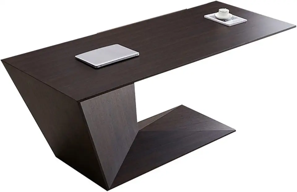 Study Desk for Kids Simple Modern Light Luxury Design Study Desk Villa Office Pc Table Boss Solid Wood Grain Writing Desk(220 * 70 * 75cm)