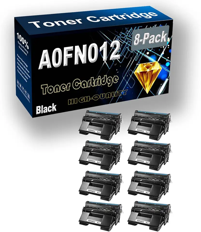 Remanufactured Toner Cartridge Replacement for Konica Minolta A0FN012 for Konica Minolta PagePro 4650EN Printer (8-Pack Black)