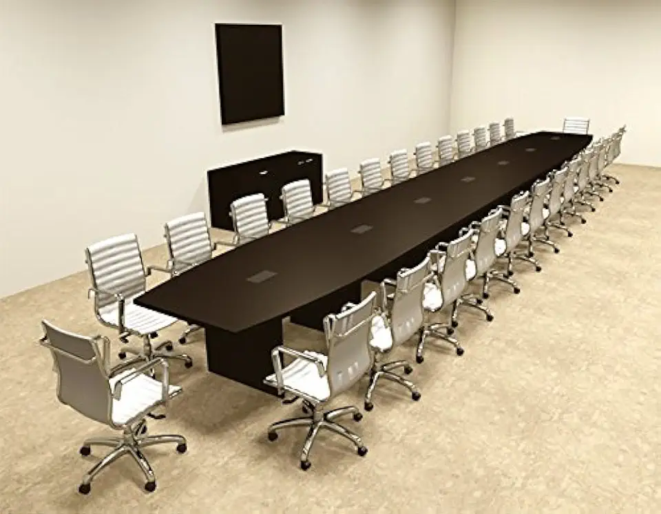 Modern Boat Shaped 30' Feet Conference Table, OF-CON-C110
