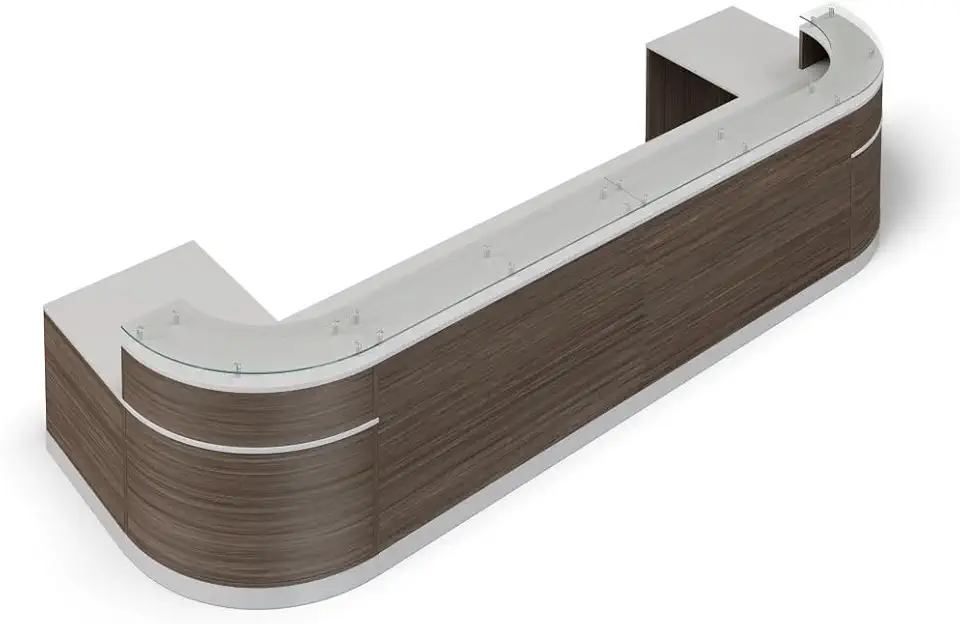 nbf signature series Esquire Curved Modern Reception Desk - 189