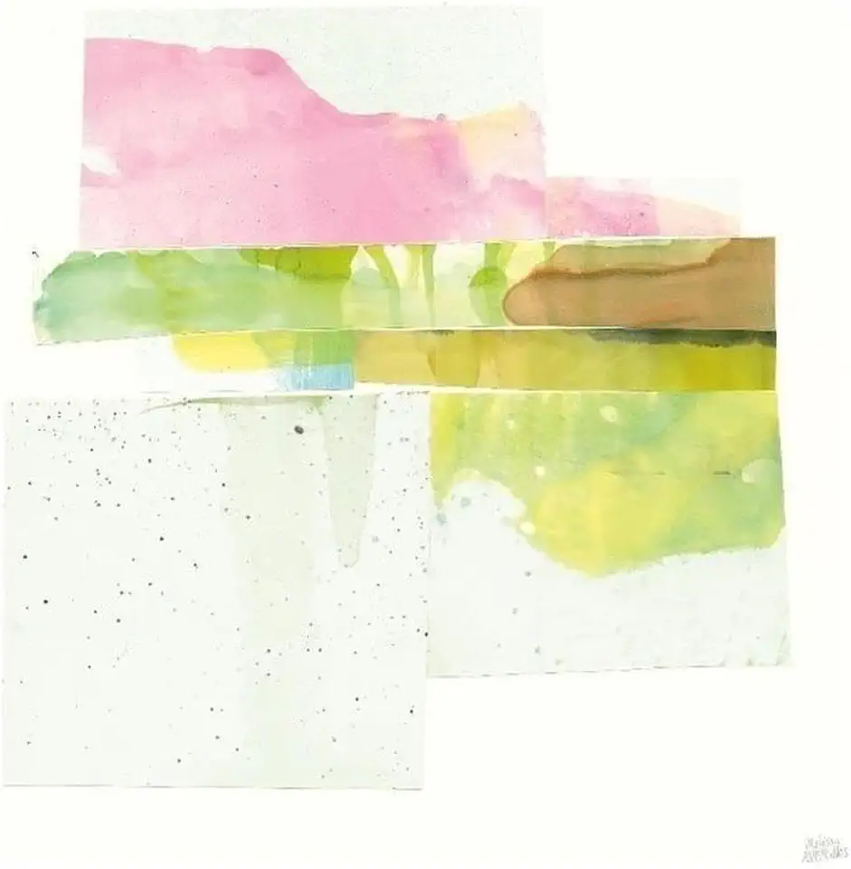 Giant Art 84x84 Stacks II v2 Fine Art Giant Canvas Print in Pink