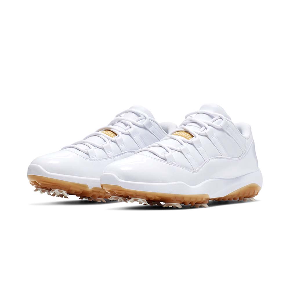 Air Jordan 11 Low Golf 'White Metallic Gold'