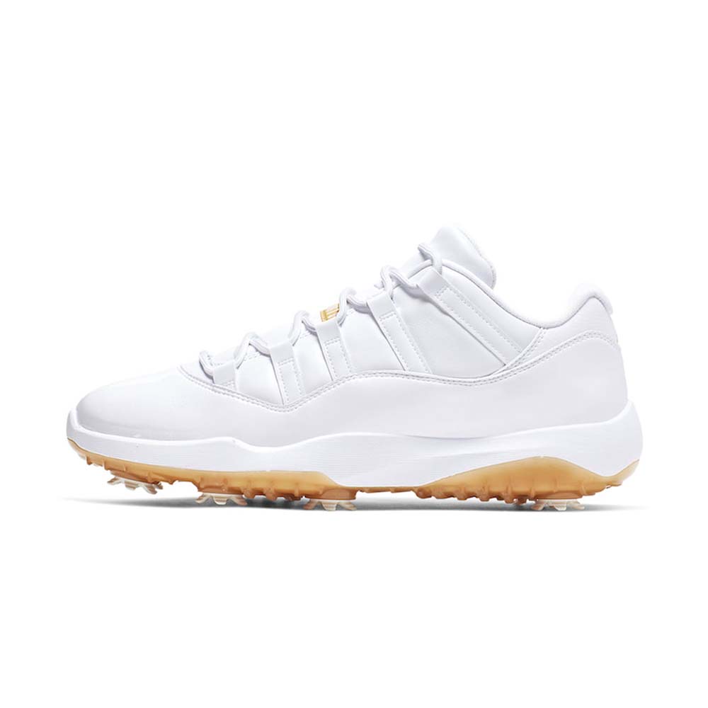 Air Jordan 11 Low Golf 'White Metallic Gold'