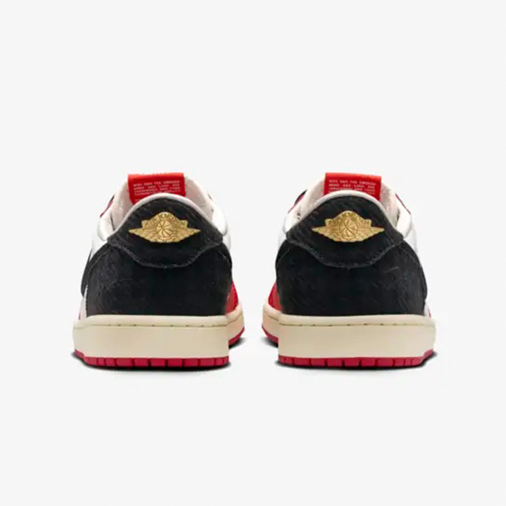 Air Jordan 1 Low OG x Trophy Room Sail and Varsity Red