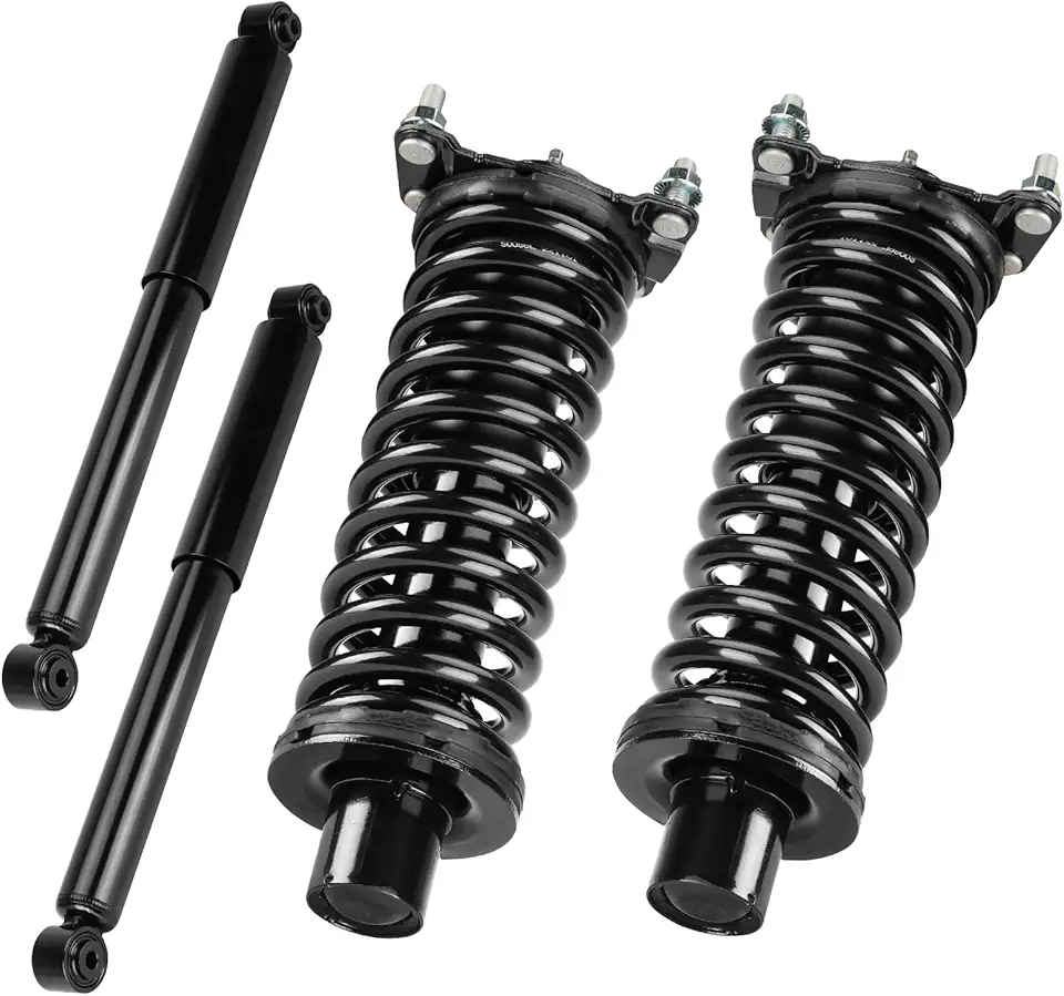 Complete Front and Rear Strut Assembly Shock Absorber Compatible with jeep Liberty 2002-2012, for Dodge Nitro 2007-2010, Hydraulic Front Strut w/Coil Spring Kits Replace for 171577L 171577R 37203