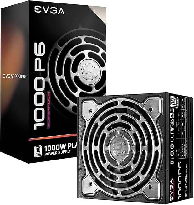 EVGA Supernova 650 P6 80 Plus Platinum Power Supply - Fully Modular, 650W, 10-Year Warranty