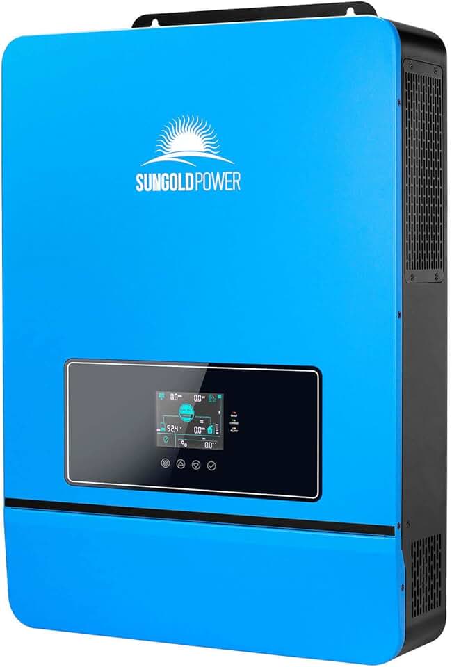 5000W 48V Solar Inverter 120V Built-in 100A MPPT Controller, 2 Pure