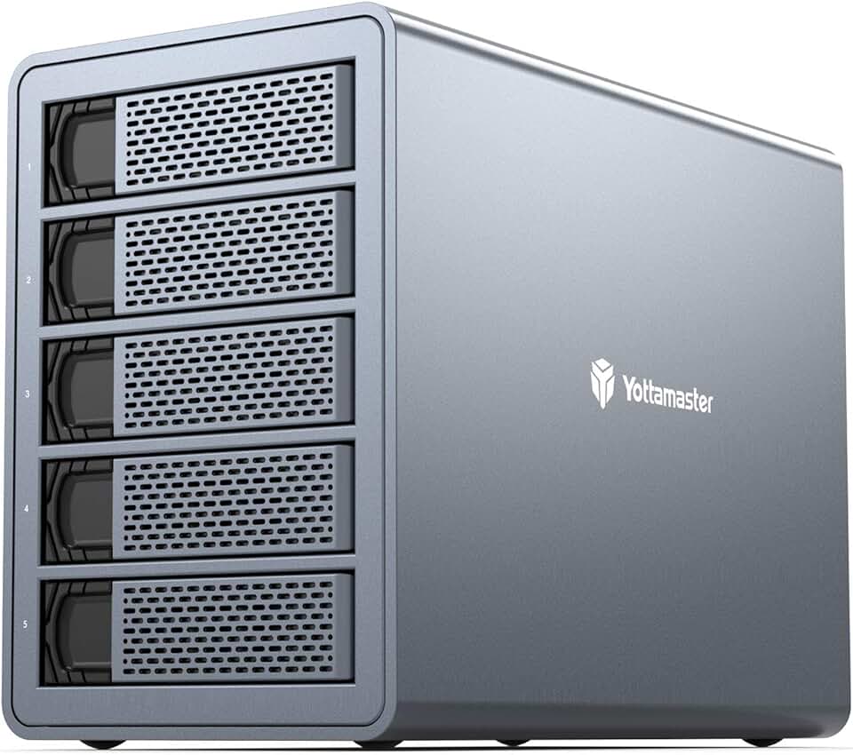 Yottamaster VN400C3 Enclosure 4 Bay Per HDD/SSD - USB-C 10Gbps, Fino A 88TB, Daisy Chain - Foto 10