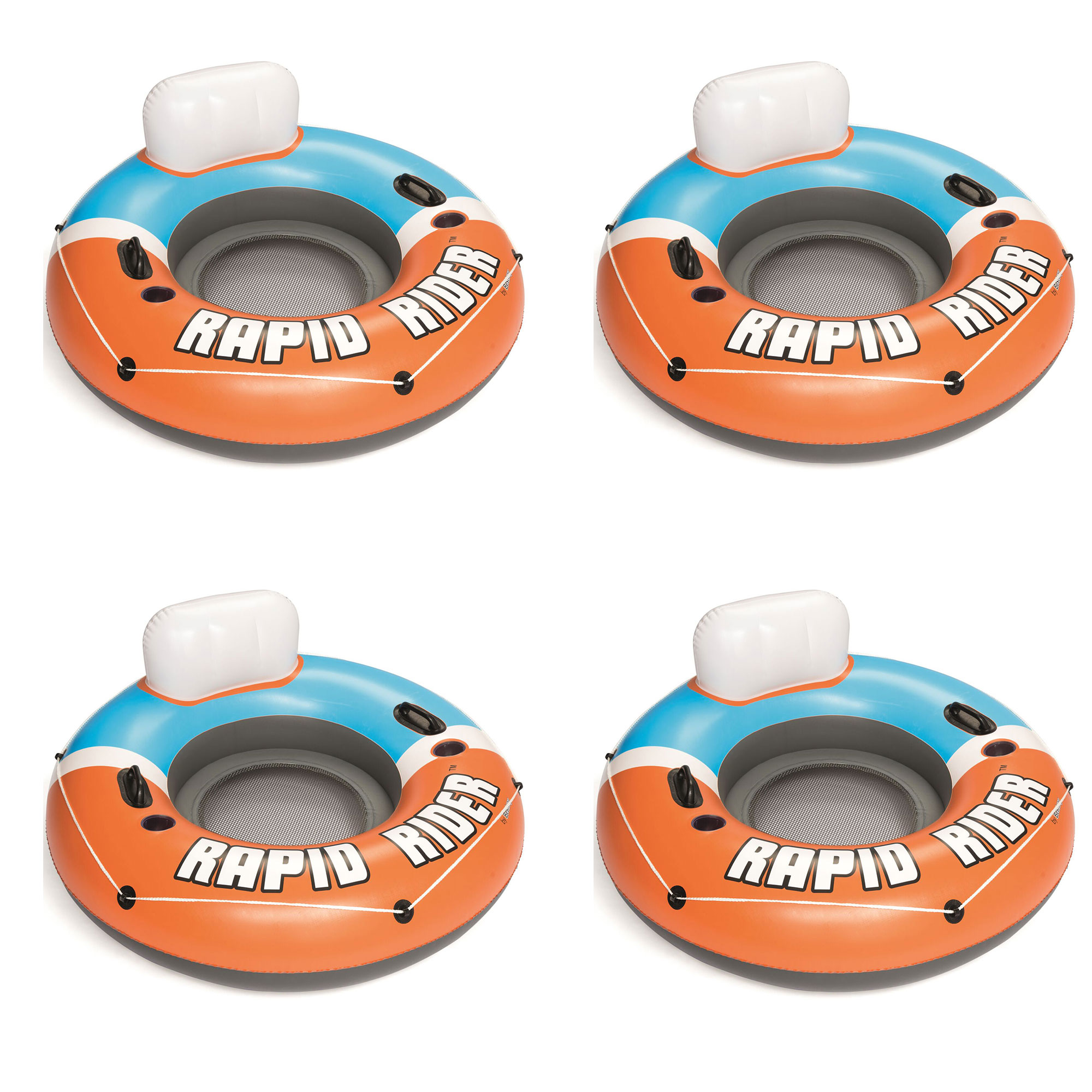 bestway coolerz rapid rider inflatable blow up pool chair tube