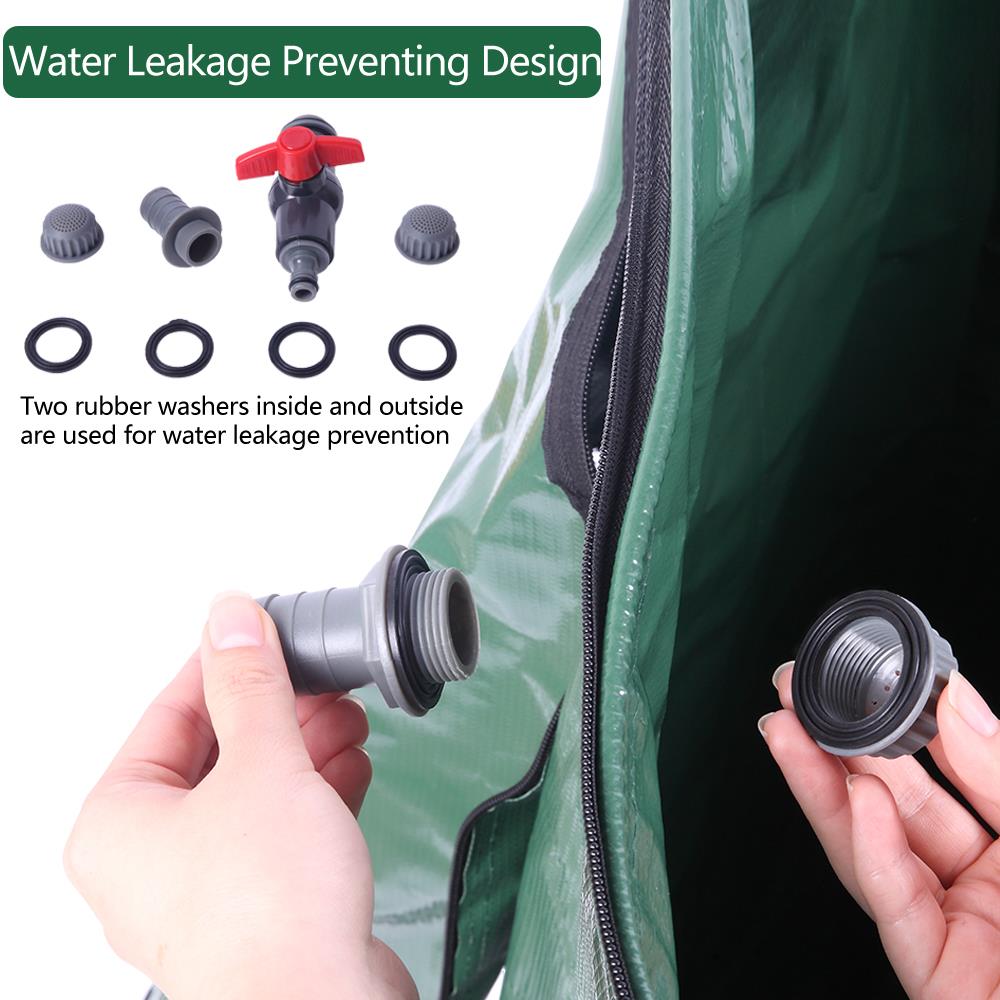 Ktaxon 100 Gallon Collapsible Rain Barrel, Portable Water Storage Tank