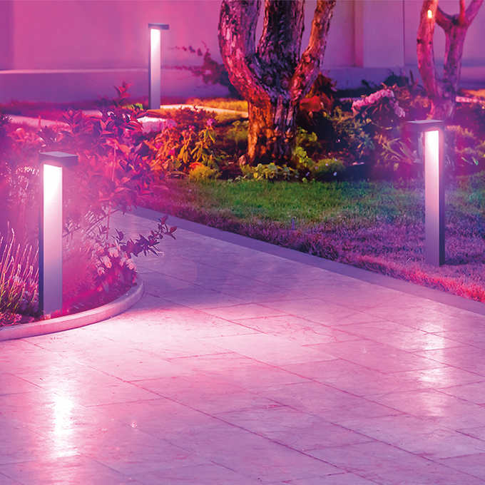Atomi Smart Color Changing LED Pathway Lights, 4-pack Starter Kit
