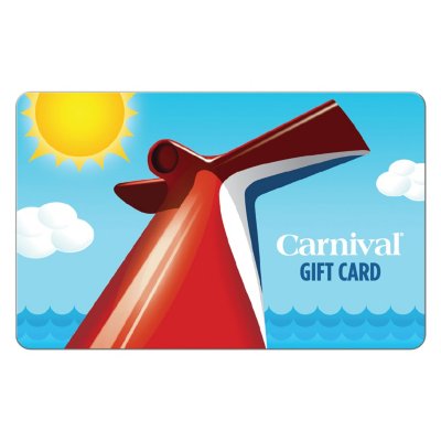 Carnival Cruise Line 100 Value Gift Card