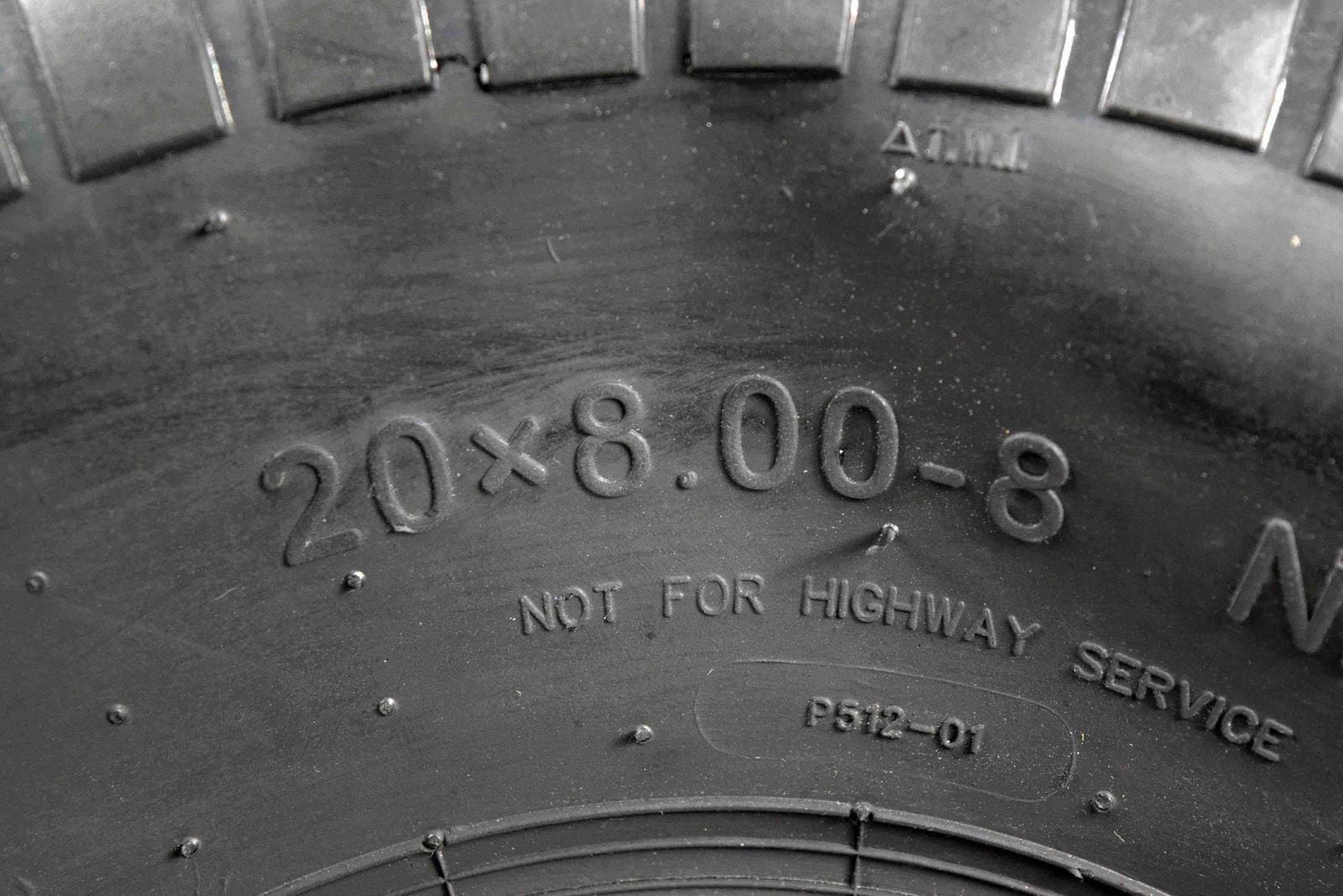 MASSFX 20x8-8 Mower, Tractor, Lawn and Garden Tire 20x8x8