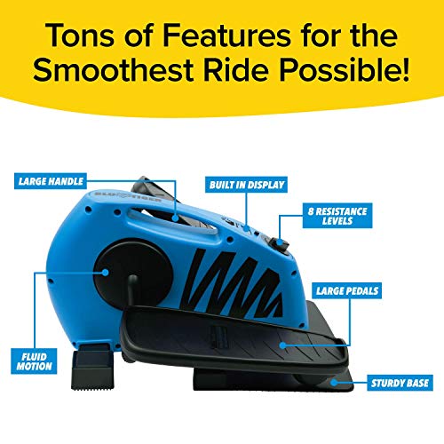 As Seen On TV BluTiger Seated Elliptical Machine Burn Calories While Working Reading amp Watching TV Large Pedals
