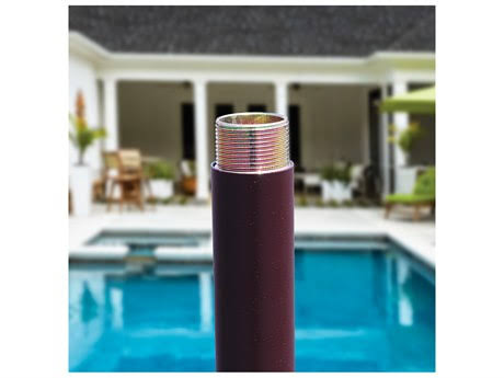 Galtech Quick Ship Aluminum 7.5 Foot Octagon Auto Tilt Crank Lift Outdoor Umbrella Black / Sunbrella Melon – 727-BK-41