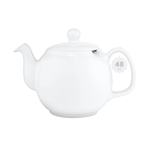 Large Porcelain Teapot, 48 Ounce