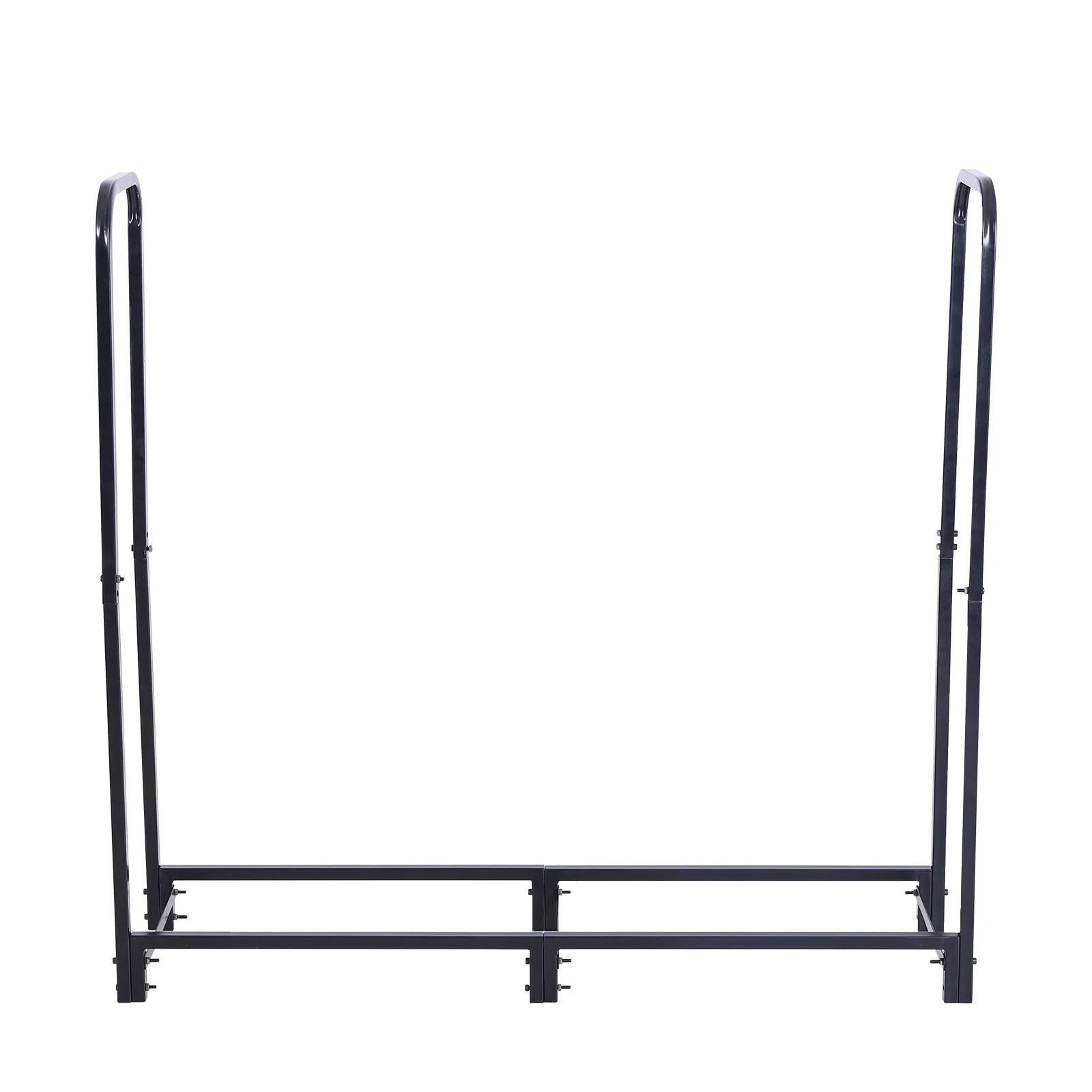 PHI VILLA 48 Inch Extra Widened Steel Firewood Rack for Storing and Drying Firewood