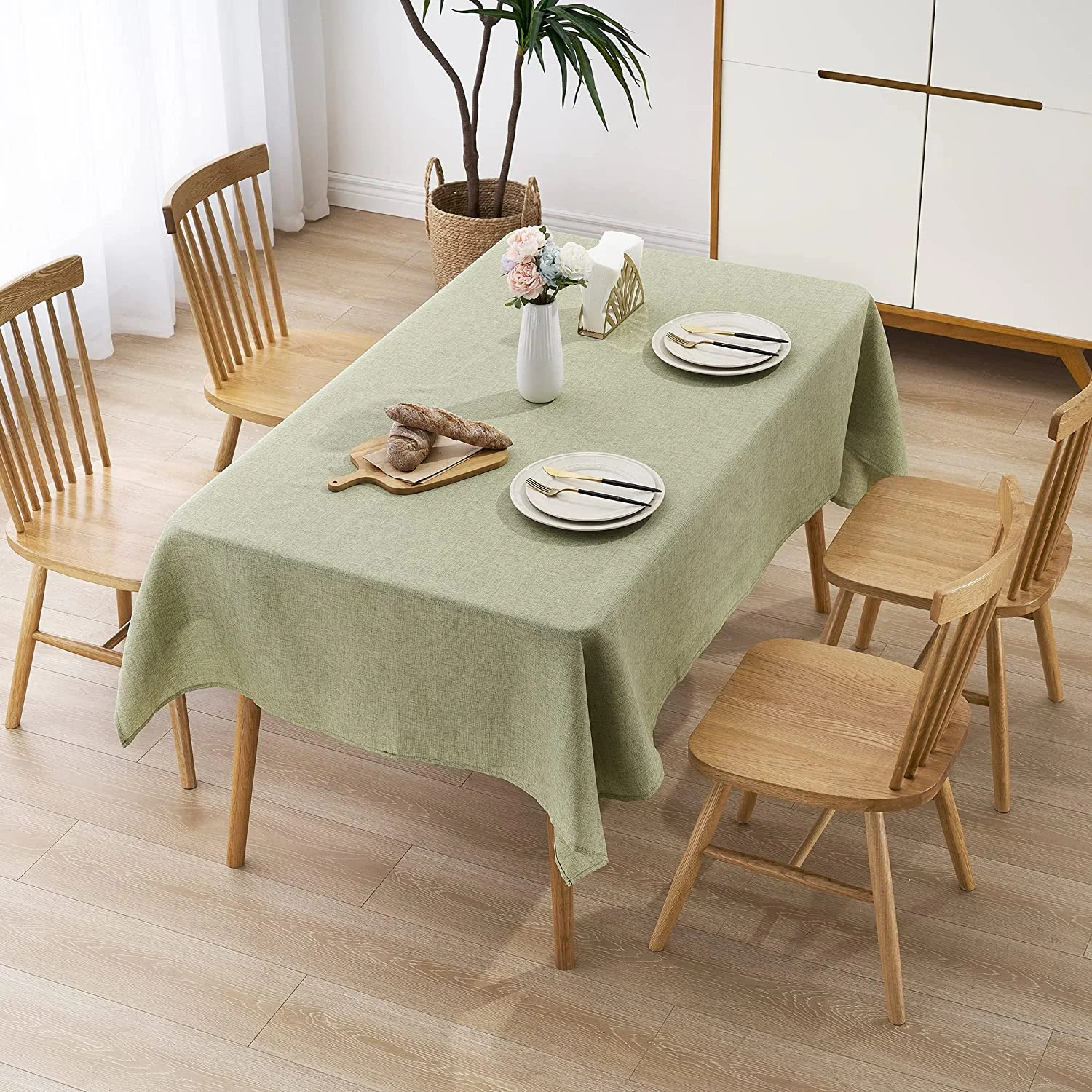 STP Goods Imitation linen tablecloth in Green - Costco Arizona