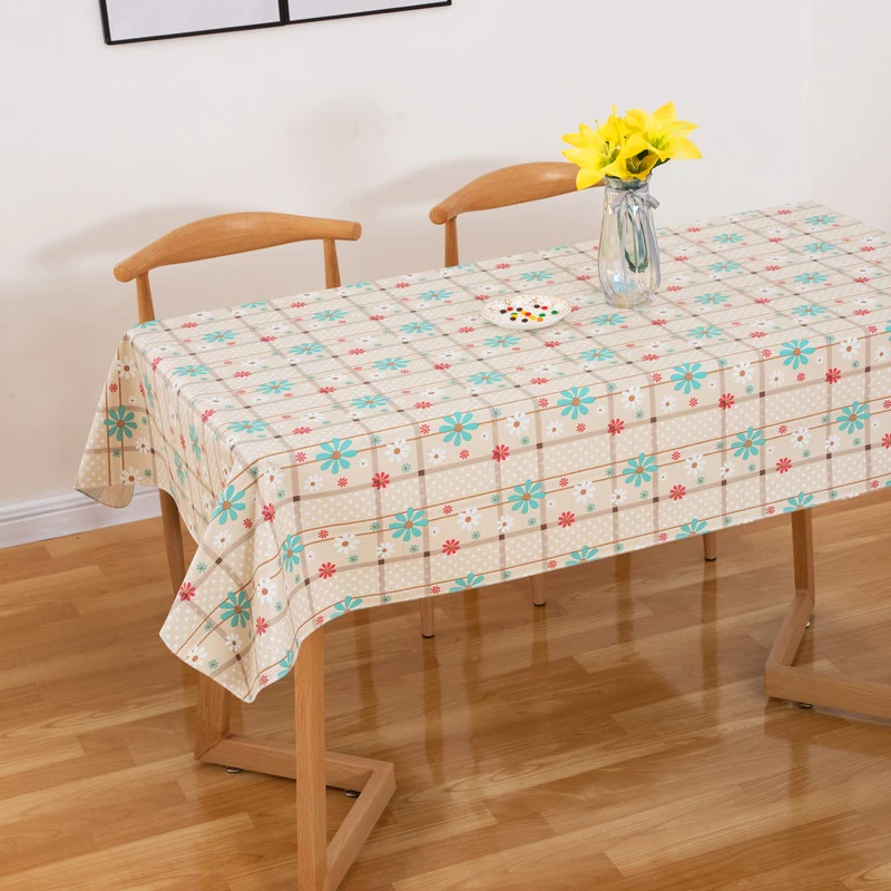 Ray Star PVC Tablecloth With Flannel Backing (Check Flowers) - Costco ...
