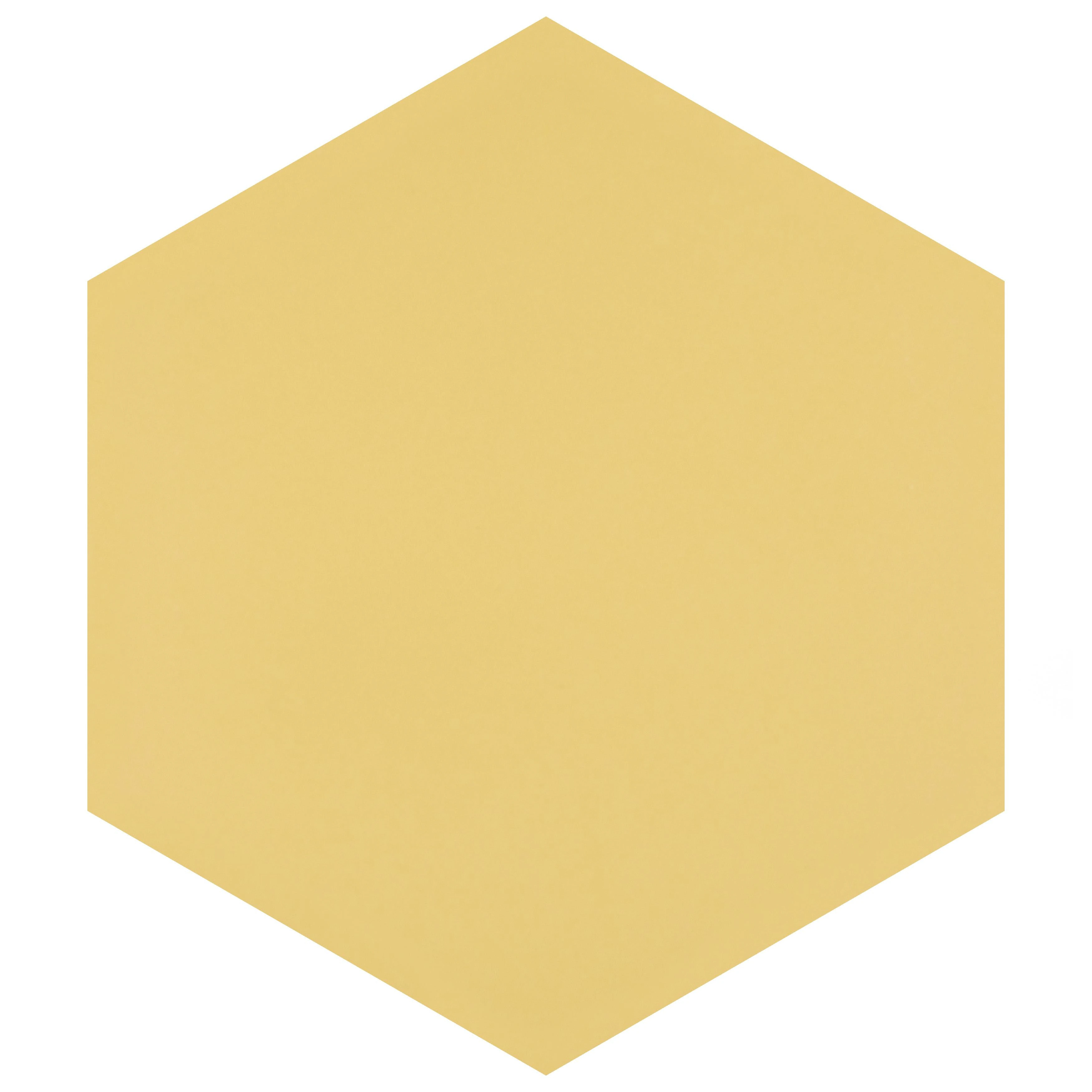 Merola Tile Textile Basic Hex Dandelion 8-5/8" x 9-7/8" Porcelain Floor ...