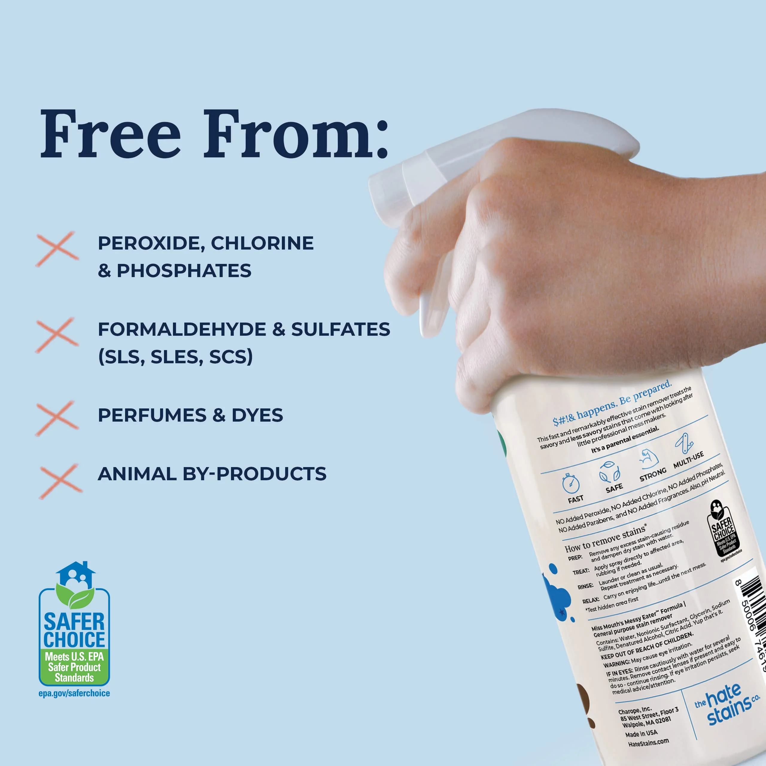 Hate Stains Co. Non-Toxic Stain Remover