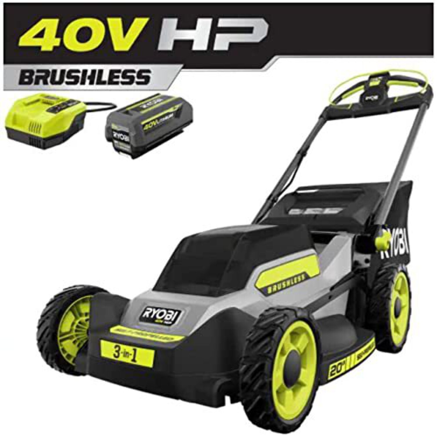 RYOBI 40V HP Brushless 20 Battery Push Mower - Costco Arizona
