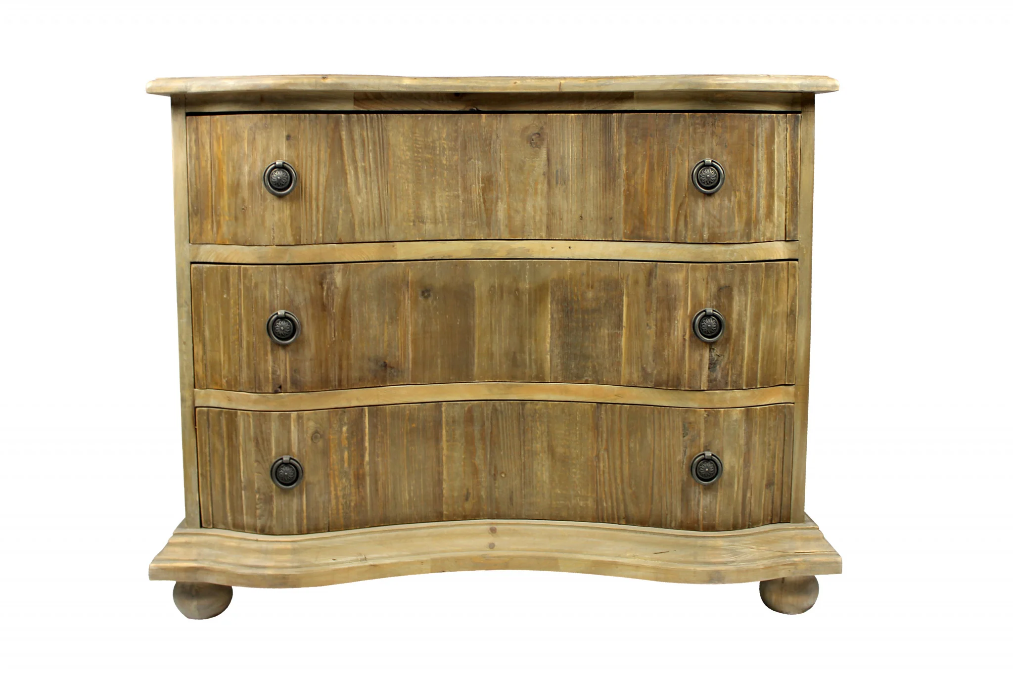 44 Natural Solid Wood Three Drawer Dresser Arizona Outlet