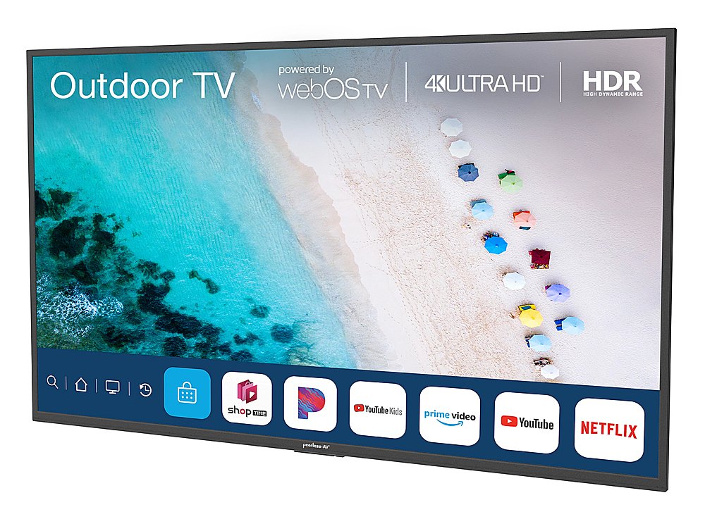 Peerless-AV - 75" Neptune™ Partial Sun Outdoor 4K HDR Smart TV – Comes ...