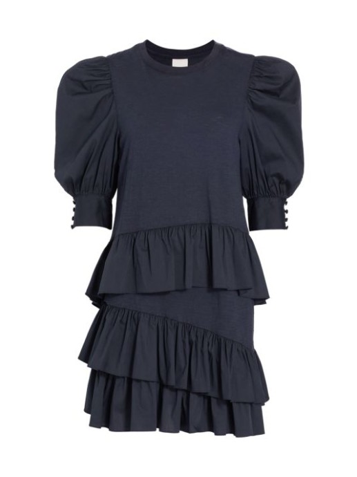 Discount Cinq à Sept Shara Ruffled Jersey Dress XX-Small