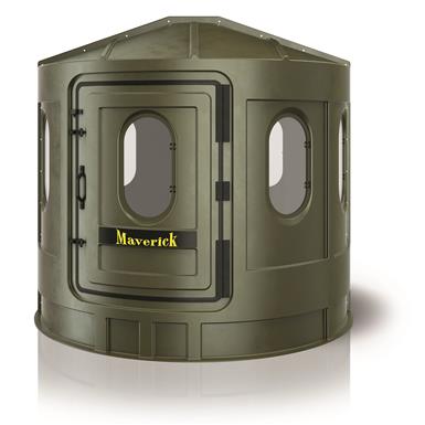 Maverick XL Hunting Blind, Green with Clear Windows