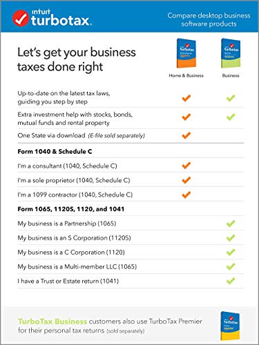 TurboTax Business 2020 Desktop Tax Software Federal Return Only  Federal Efile PC Download