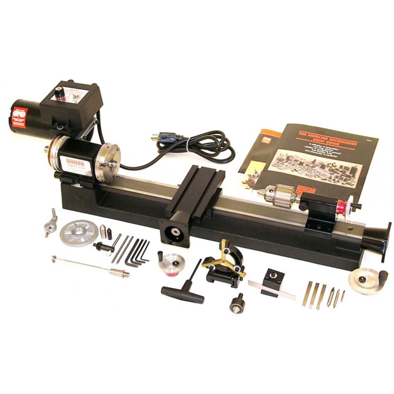 Sherline 4400 Tabletop 3 5 X 17 CNC Lathe Complete Package metric 