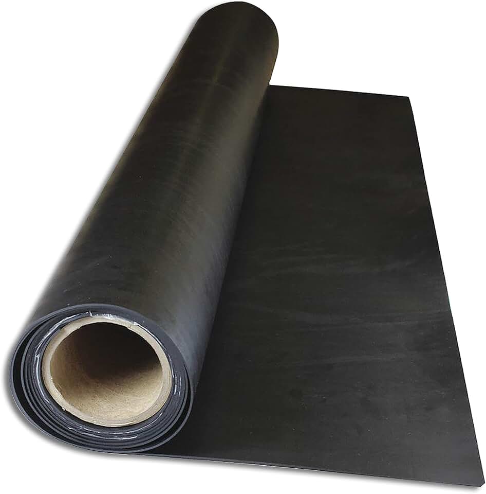 Rubber Roll, Neoprene Rubber, Width 36 in, Rubber Length 15 ft, Rubber ...