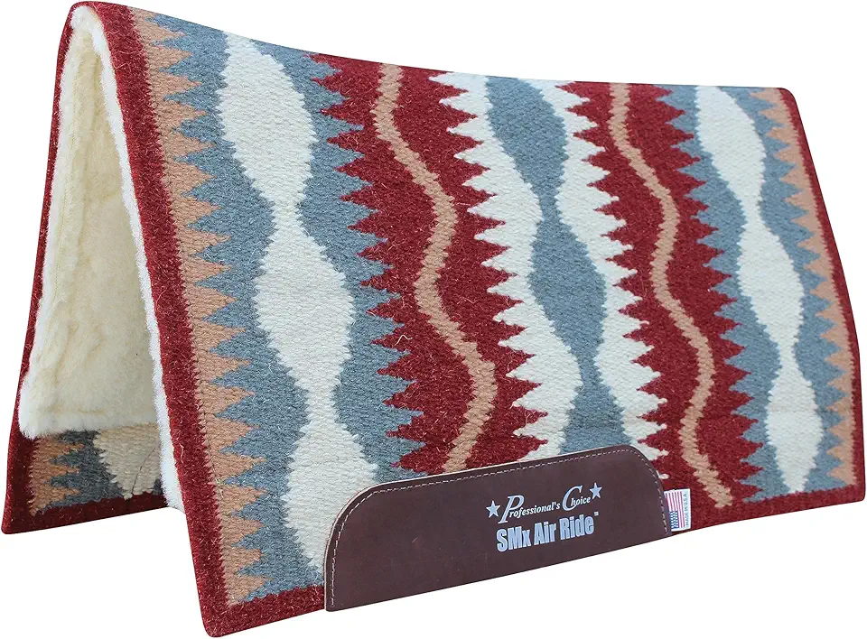 Sottosella Pro Choice Comfort Fit In Lana 28x30: Imbottitura Ammortizzante Per Cavallo, Con Fondo In Pile