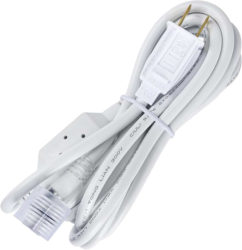 Lum Rope Bundle Products of 10FT Extended Power Cord with LUM Neon Rope Lights ...
