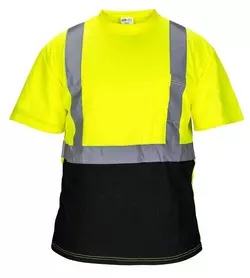 SAS Safety Yellow Black Bottom T-Shirt in Yellow, Black and Silver