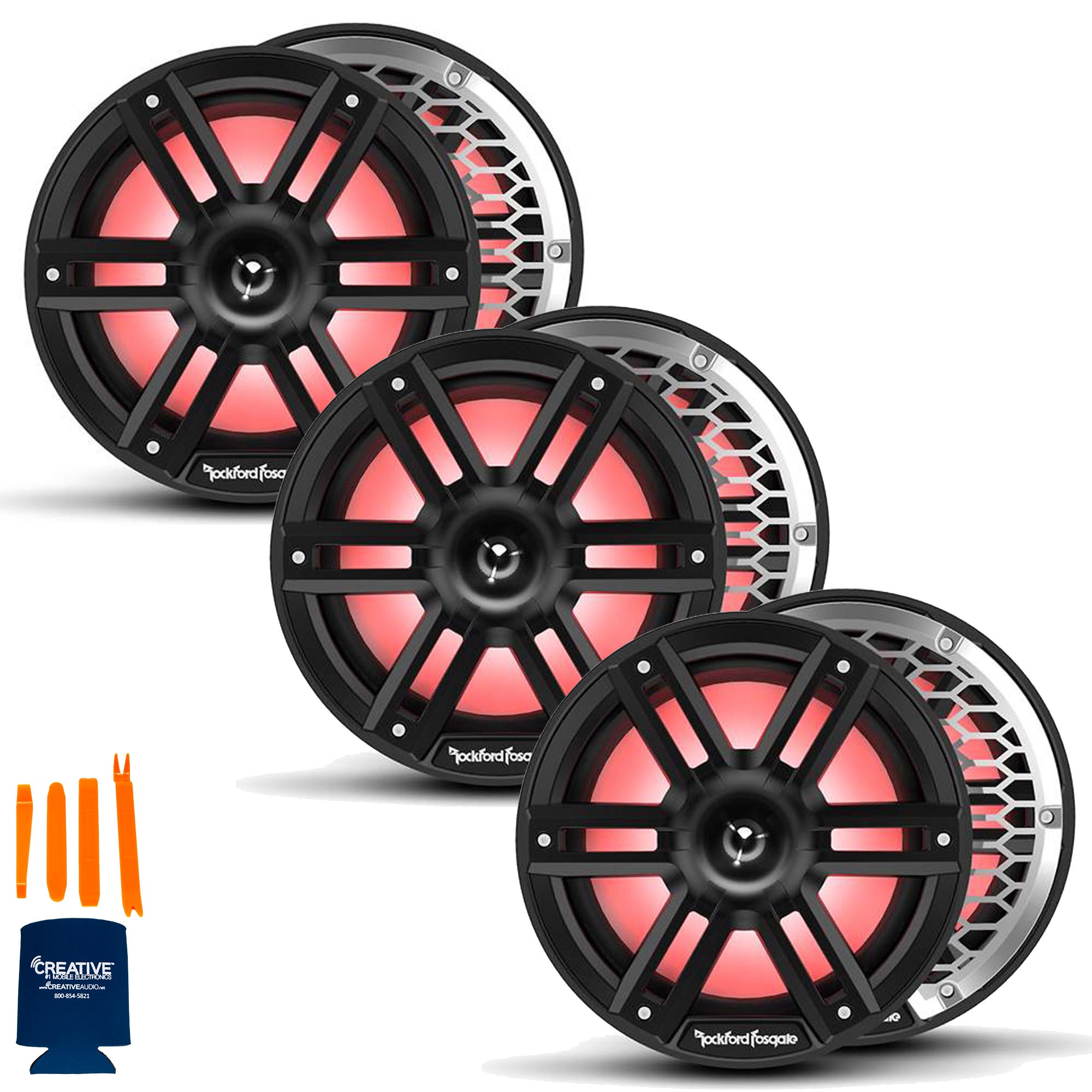 Rockford Fosgate 3 Pair M2-8HB M2 Series 8
