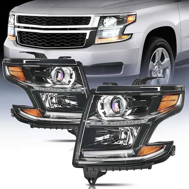 Nilight Headlight Assembly For 2014 2015 Chevy Silverado 1500 Pickup Truck Replacement Headlamp Chrome Housing Clear Reflector Driver Passenger Side 2 Ye - View #3