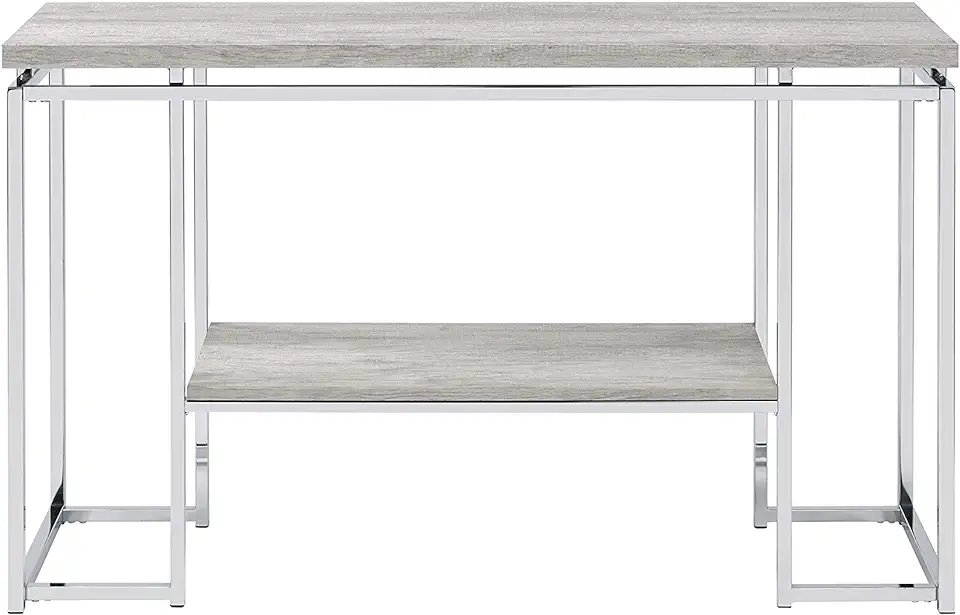 2-Tier Narrow Console Sofa Side Table for Entryway/Hallway/Living Room ...