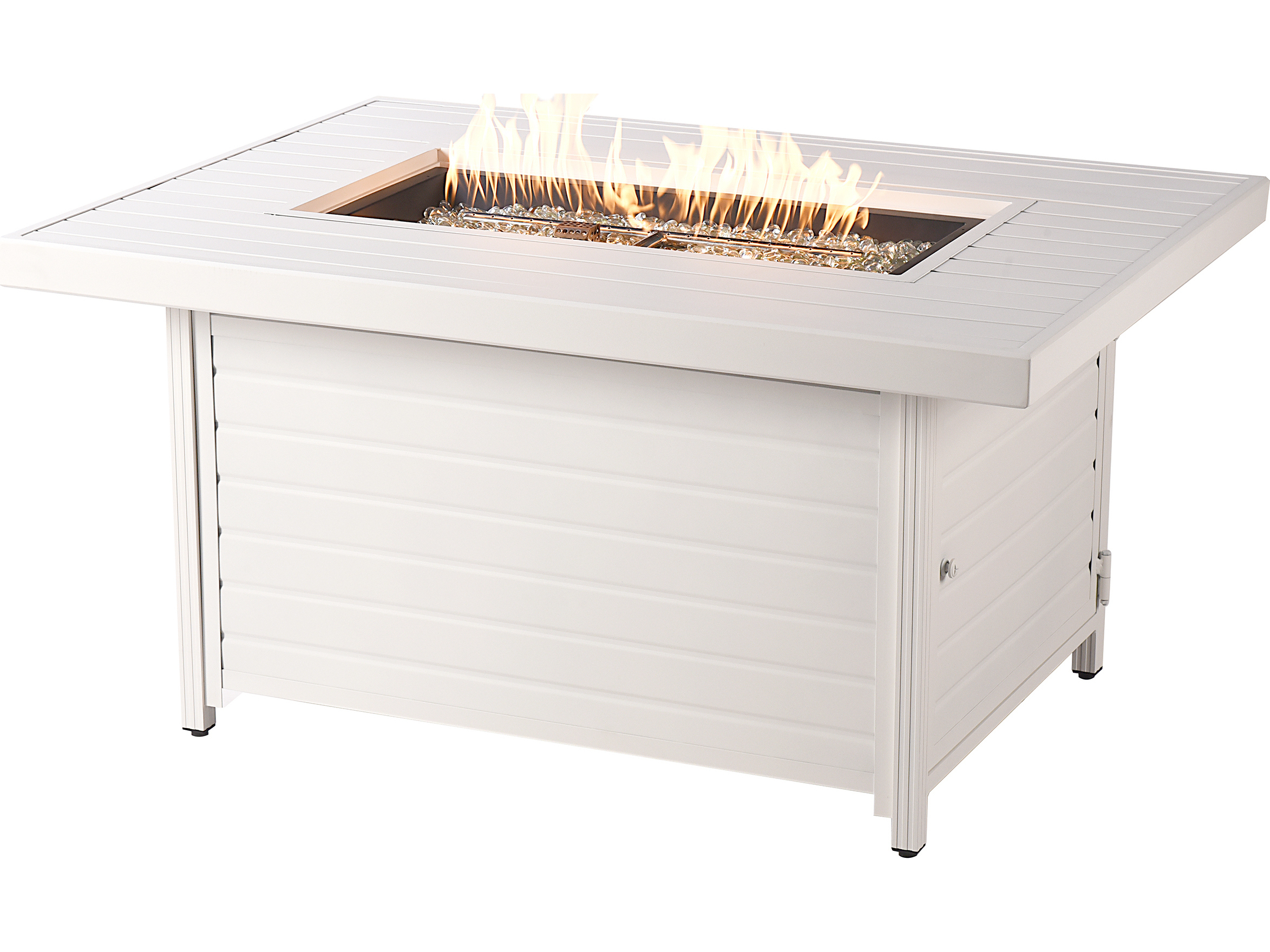 Rectangular 48 in. x 36 in. Aluminum Propane Fire Pit Table - Costco ...