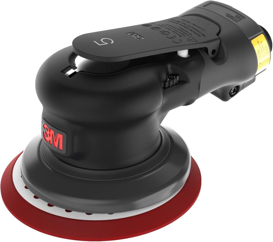 Pneumatic Random Orbital Sander, 88950, 6 in, Non-Vacuum, 3/16 in Orbit ...