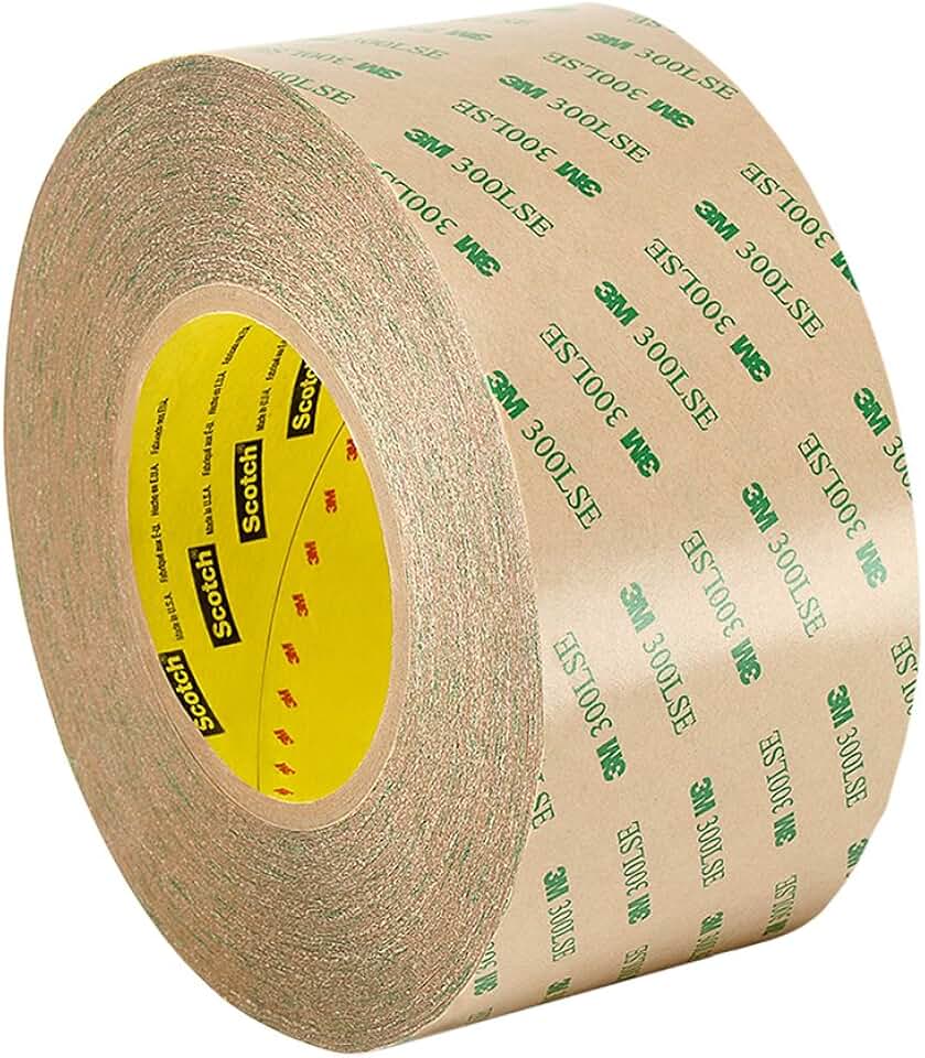 5 Fogli Biadesivo 3M&trade; 300LSE 9495LE - 200x100mm, Trasparente, Professionale