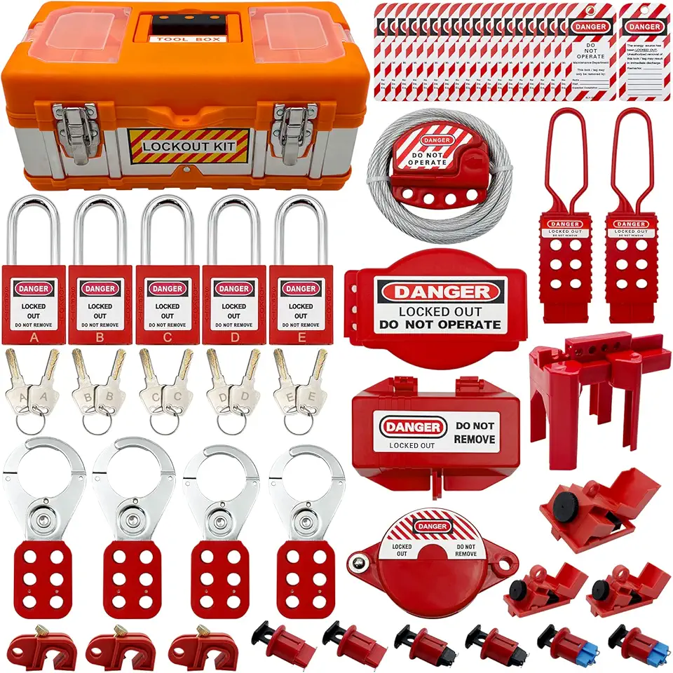 SAFBY Lockout Tagout Kit Electrical Loto - Clamp-On Circuit Breaker ...