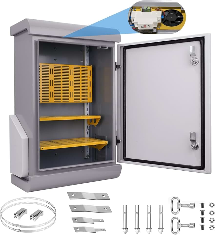 Cold Steel Outdoor Electrical Box With Thermostat And Fan, Cold-Rolled - View #6